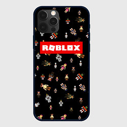 Чехол для iPhone 12 Pro ROBLOX PATTERN РОБЛОКС Z, цвет: 3D-черный