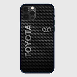 Чехол для iPhone 12 Pro TOYOTA STEEL HONEYCOMBS, цвет: 3D-черный
