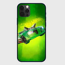 Чехол для iPhone 12 Pro Hot Wheels Хот Вилс, цвет: 3D-черный