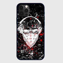 Чехол для iPhone 12 Pro Череп хипстер, цвет: 3D-черный