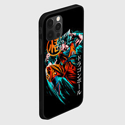 Чехол для iPhone 12 Pro Сон Гоку, Dragon Ball, цвет: 3D-черный — фото 2