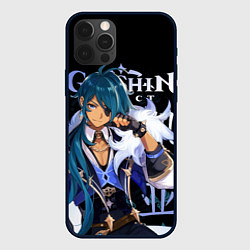 Чехол для iPhone 12 Pro Кэйа Genshin Impact, цвет: 3D-черный