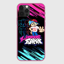 Чехол для iPhone 12 Pro Friday Night Funkin двоение, цвет: 3D-малиновый