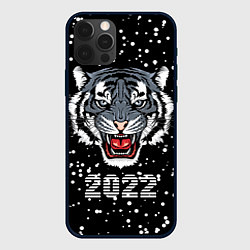 Чехол для iPhone 12 Pro Черный водяной тигр 2022, цвет: 3D-черный