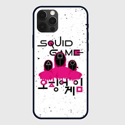 Чехол для iPhone 12 Pro SQUID GAME , ИГРА В КАЛЬМАРА, СТРАЖ, цвет: 3D-черный