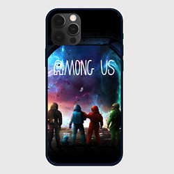 Чехол для iPhone 12 Pro AMONG US SPACE IMPOSTOR, цвет: 3D-черный