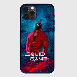Чехол для iPhone 12 Pro Сериал Squid game Игра в кальмара, цвет: 3D-черный