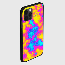 Чехол для iPhone 12 Pro Яркая абстракция космических красок, цвет: 3D-черный — фото 2