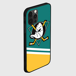 Чехол для iPhone 12 Pro Анахайм Дакс, NHL, цвет: 3D-черный — фото 2