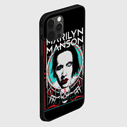 Чехол для iPhone 12 Pro Marilyn Manson - We are chaos, цвет: 3D-черный — фото 2