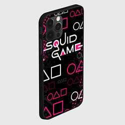 Чехол для iPhone 12 Pro Игра в кальмара: Гранж, цвет: 3D-черный — фото 2