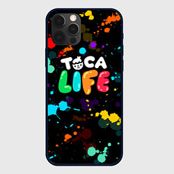 Чехол для iPhone 12 Pro TOCA BOCA RAINBOW PAINTS ТОКА БОКА РАДУЖНЫЕ КРАСКИ, цвет: 3D-черный