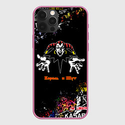 Чехол для iPhone 12 Pro Лого рок групп, цвет: 3D-малиновый