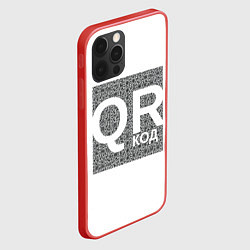 Чехол для iPhone 12 Pro Полный QR, цвет: 3D-красный — фото 2