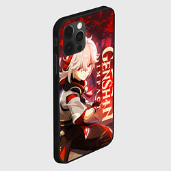 Чехол для iPhone 12 Pro Геншин импакт: Кадзуха, цвет: 3D-черный — фото 2