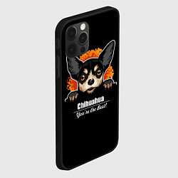 Чехол для iPhone 12 Pro Чихуахуа Chihuahua, цвет: 3D-черный — фото 2