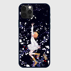 Чехол для iPhone 12 Pro Эмма среди цветов обещанный неверленд, цвет: 3D-черный