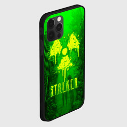 Чехол для iPhone 12 Pro STALKER LOGO RADIATOIN NEON TOXIC, цвет: 3D-черный — фото 2
