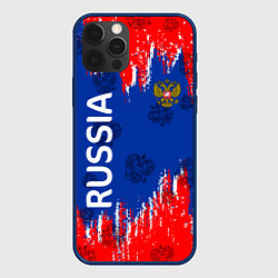 Чехол для iPhone 12 Pro Патриот России Я Русский!, цвет: 3D-тёмно-синий