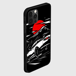 Чехол для iPhone 12 Pro Toyota Supra: Red Moon, цвет: 3D-черный — фото 2