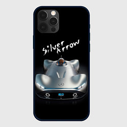 Чехол для iPhone 12 Pro Mercedes-Benz EQ Silver Arrow concept 2021, цвет: 3D-черный