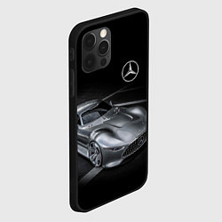 Чехол для iPhone 12 Pro Mercedes-Benz motorsport black, цвет: 3D-черный — фото 2