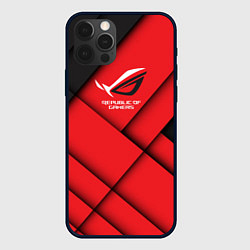 Чехол для iPhone 12 Pro ROG - republic of gamers, цвет: 3D-черный