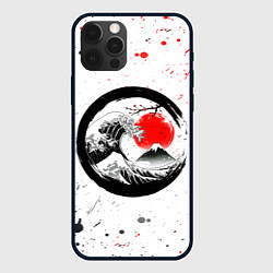 Чехол для iPhone 12 Pro САКУРА, КРАСНОЕ СОЛНЦЕ ЯПОНИИ, ФУДЗИЯМА, цвет: 3D-черный