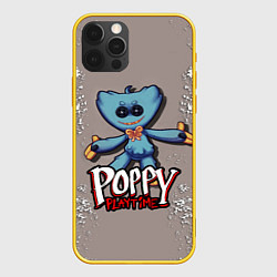 Чехол для iPhone 12 Pro POPPY PLAYTIME GAME, цвет: 3D-желтый