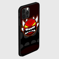 Чехол для iPhone 12 Pro Geometry Dash: Red Demon, цвет: 3D-черный — фото 2