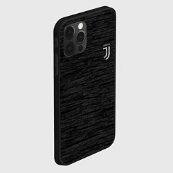 Чехол для iPhone 12 Pro Juventus Asphalt theme, цвет: 3D-черный — фото 2