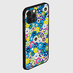 Чехол для iPhone 12 Pro Takashi Murakami Улыбающиеся цветы, цвет: 3D-черный — фото 2