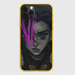 Чехол для iPhone 12 Pro Jinx - Arcane, цвет: 3D-желтый