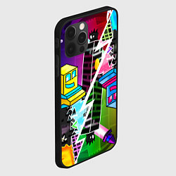 Чехол для iPhone 12 Pro GEOMETRY DASH ПАРАЛЛЕЛЬНЫЕ МИРЫ, цвет: 3D-черный — фото 2