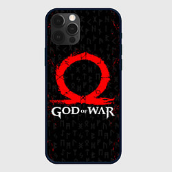 Чехол для iPhone 12 Pro GOD OF WAR КРАТОС ЛОГО, цвет: 3D-черный