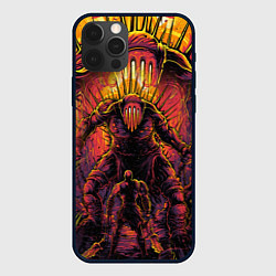 Чехол для iPhone 12 Pro КРАТОС И БИТВА С БОССОМ, GOD OF WAR, цвет: 3D-черный