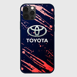 Чехол для iPhone 12 Pro Toyota градиент, цвет: 3D-черный