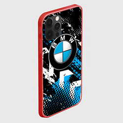 Чехол для iPhone 12 Pro Следы от шин BMW, цвет: 3D-красный — фото 2