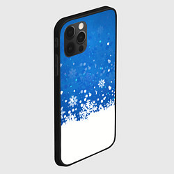 Чехол для iPhone 12 Pro Снежинки - С Новым Годом, цвет: 3D-черный — фото 2