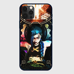 Чехол для iPhone 12 Pro ARCANE JINX ОБЛОЖКА LEAGUE OF LEGENDS, цвет: 3D-черный