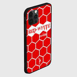 Чехол для iPhone 12 Pro Красно-Белая Сила, цвет: 3D-черный — фото 2