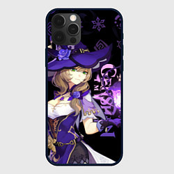 Чехол для iPhone 12 Pro Genshin Impact - Lisa, цвет: 3D-черный