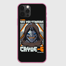 Чехол для iPhone 12 Pro Cayde-6 арт, цвет: 3D-малиновый