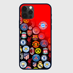 Чехол для iPhone 12 Pro BAYERN MUNCHEN BEST FC SPORT, цвет: 3D-черный