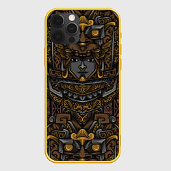 Чехол для iPhone 12 Pro Идол Ацтеков, цвет: 3D-желтый