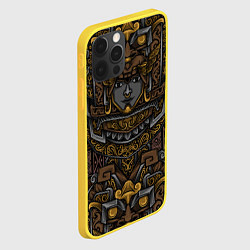 Чехол для iPhone 12 Pro Идол Ацтеков, цвет: 3D-желтый — фото 2
