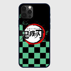 Чехол для iPhone 12 Pro TANJIRO KAMAD, КЛИНОК РАССЕКАЮЩИЙ ДЕМОНОВ, цвет: 3D-черный