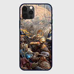 Чехол для iPhone 12 Pro Битва Рыцарского ордена Империи, цвет: 3D-черный