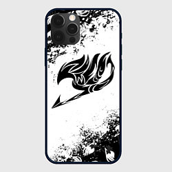Чехол для iPhone 12 Pro ХВОСТ ФЕИ ЧЁРНЫЙ СИМВОЛ FAIRY TAIL BLACK, цвет: 3D-черный