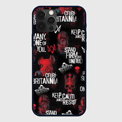 Чехол для iPhone 12 Pro WATCH DOGS LEGION REVOLUTION PATTERN, цвет: 3D-черный